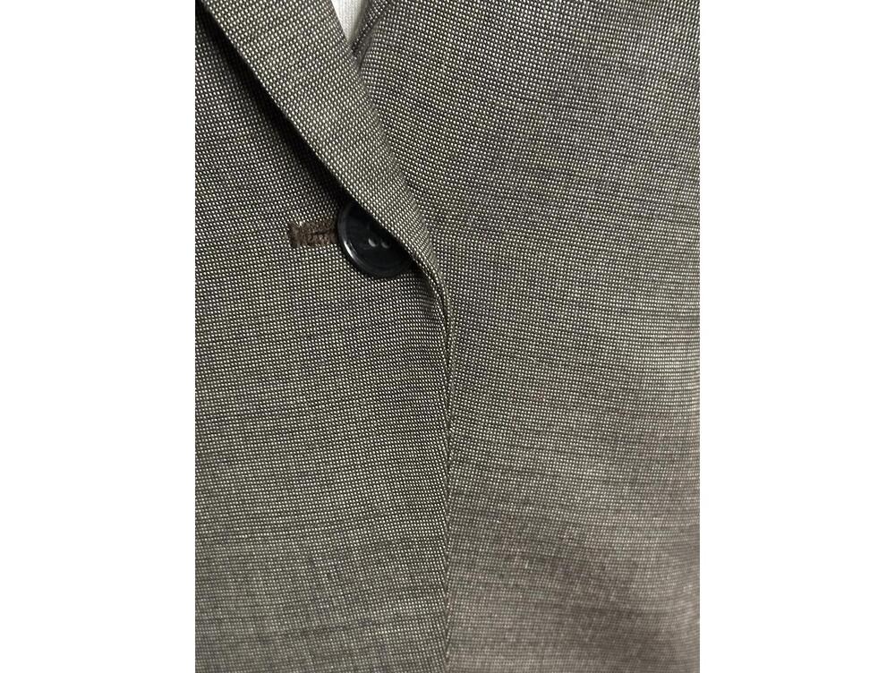Ann Taylor taupe/brown wool-blend tailored tuxedo-inspired blazer Size 8P - Picture 6 of 7